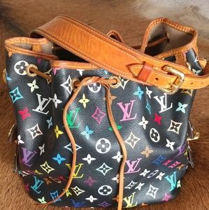 Louis Vuitton Petit Noe Monogram Hobo Bag